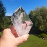 Seelenstein-Spezialstein-Bergkristall-Prisma-Einschlüsse