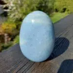 Seelenstein-Spezialstein-Calcit-blau-Freiform
