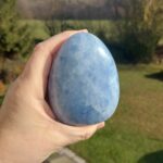 Seelenstein-Spezialstein-Calcit-blau-Freiform