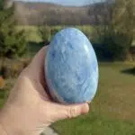 Seelenstein-Spezialstein-Calcit-blau-Freiform