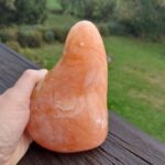 Seelenstein-Spezialstein-Calcit-orange-Freiform