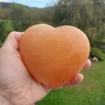 Seelenstein-Spezialstein-Calcit-orange-Herz