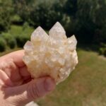 Seelenstein-Spezialstein-Candle-Quartz-Cluster
