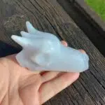 Seelenstein-Spezialstein-Chalcedon-Drachenkopf