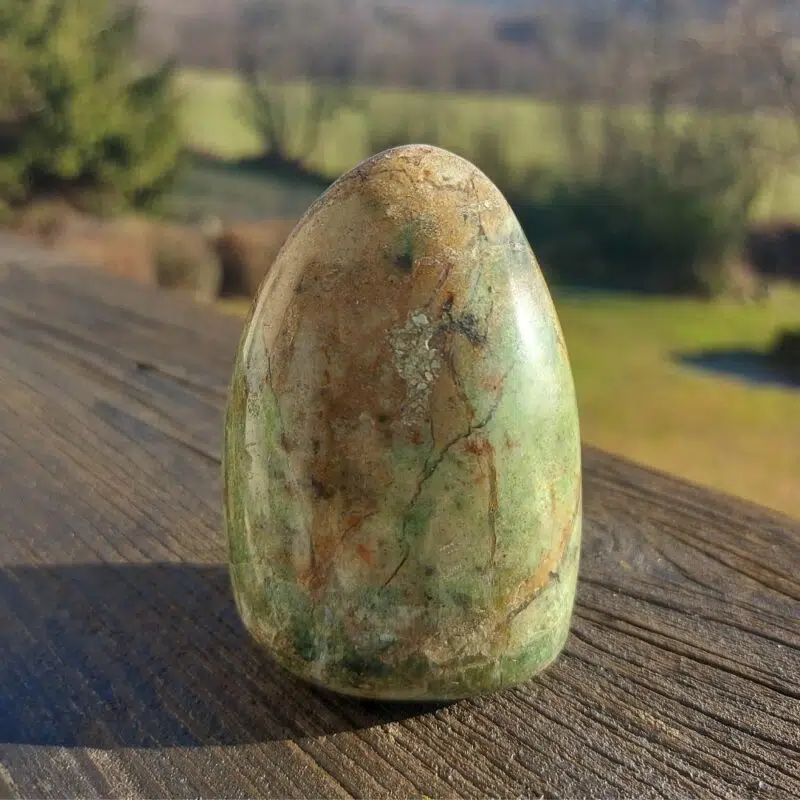 Seelenstein-Spezialstein-Chrysopras-Freiform