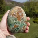 Seelenstein-Spezialstein-Chrysopras-Freiform