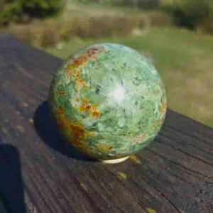 Seelenstein-Spezialstein-Chrysopras-Kugel