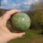 Seelenstein-Spezialstein-Chrysopras-Kugel