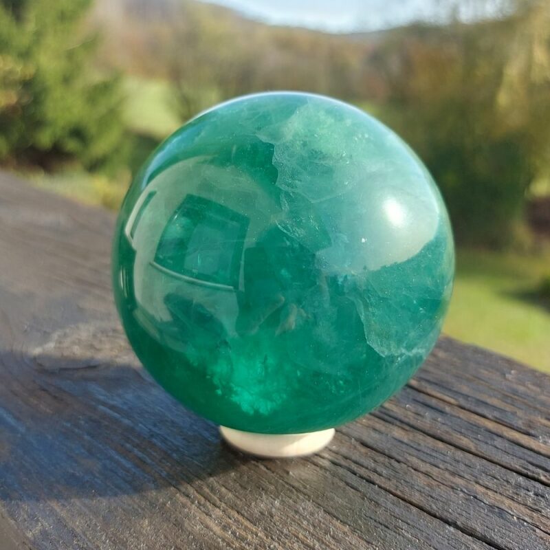 Seelenstein-Spezialstein-Fluorit-Kugel