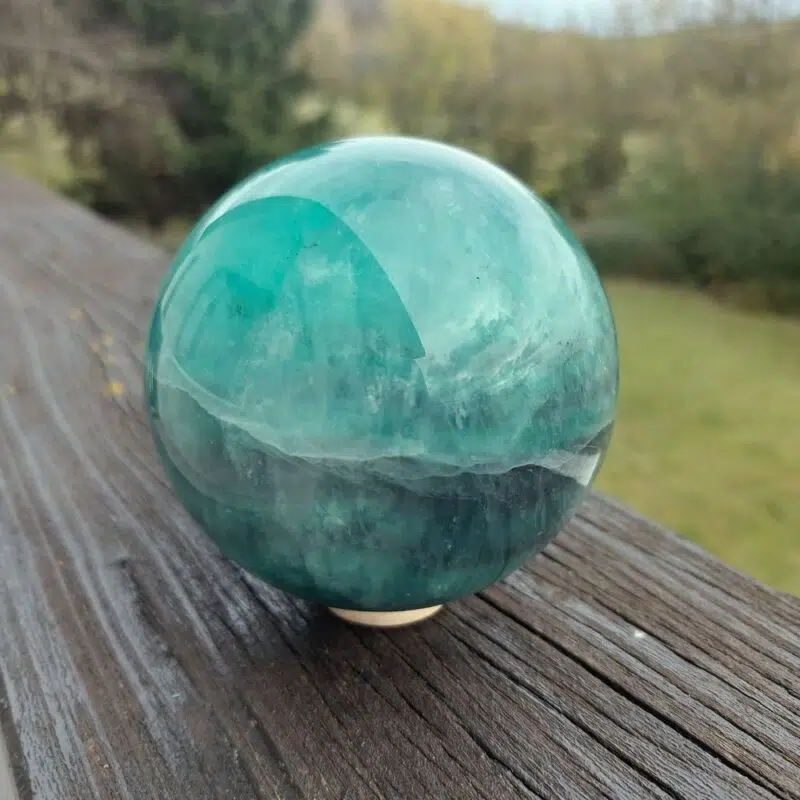Seelenstein-Spezialstein-Fluorit-Kugel