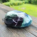 Seelenstein-Spezialstein-Fluorit-Regenbogen-Freiform