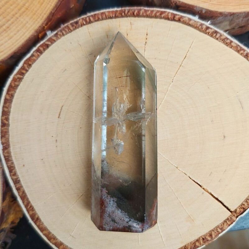 Seelenstein-Spezialstein-Gartenquarz-Spitze