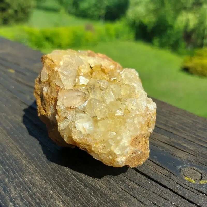 Seelenstein-Spezialstein-Golden-Quarz-Cluster