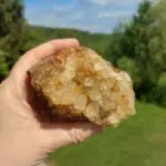Seelenstein-Spezialstein-Golden-Quarz-Cluster