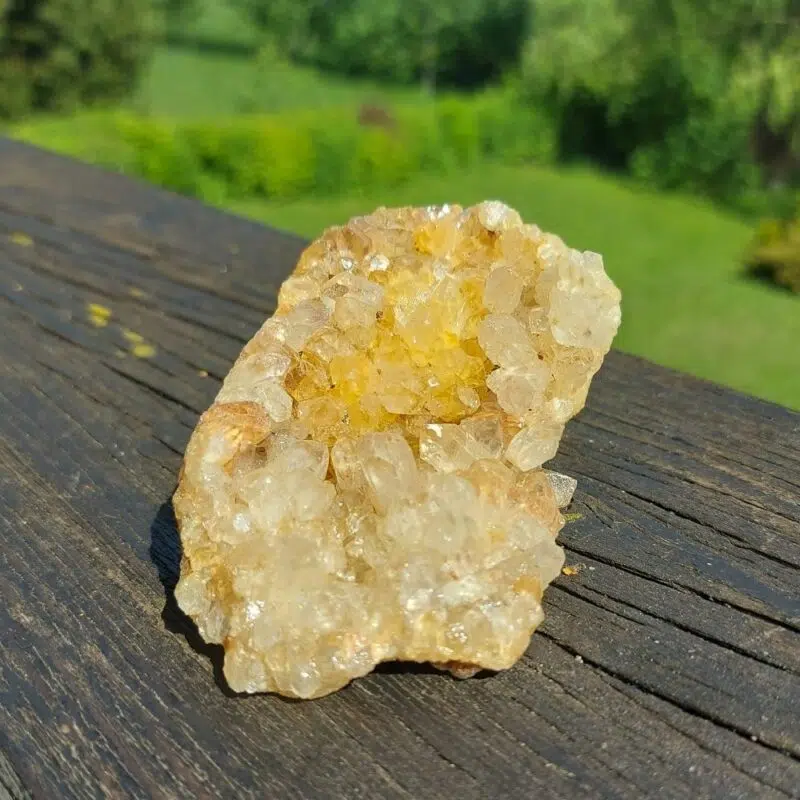 Seelenstein-Spezialstein-Golden-Quarz-Cluster