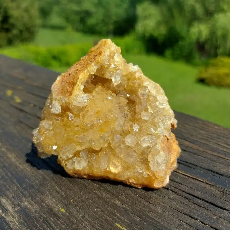 Seelenstein-Spezialstein-Golden-Quarz-Cluster