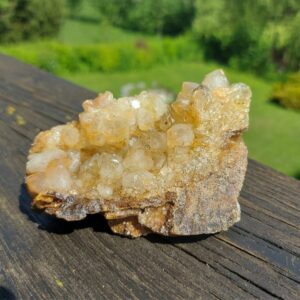 Seelenstein-Spezialstein-Golden-Quarz-Cluster