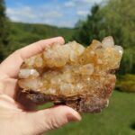 Seelenstein-Spezialstein-Golden-Quarz-Cluster