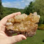 Seelenstein-Spezialstein-Golden-Quarz-Cluster