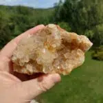 Seelenstein-Spezialstein-Golden-Quarz-Cluster