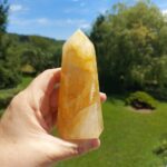 Seelenstein-Spezialstein-Golden-Quarz-Spitze