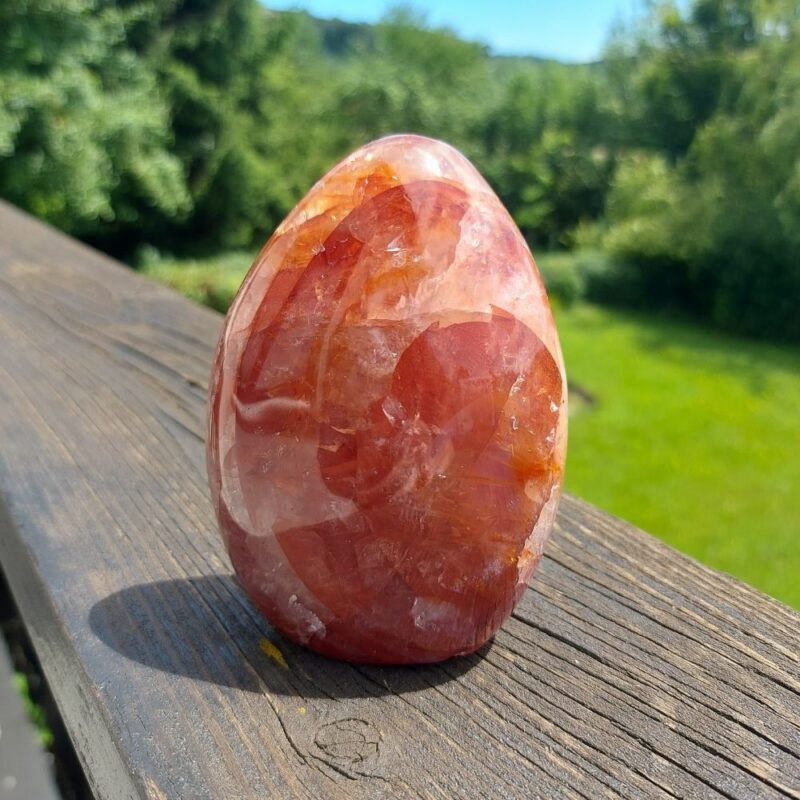 Seelenstein-Spezialstein-Hämatoid-Quarz-Freiform