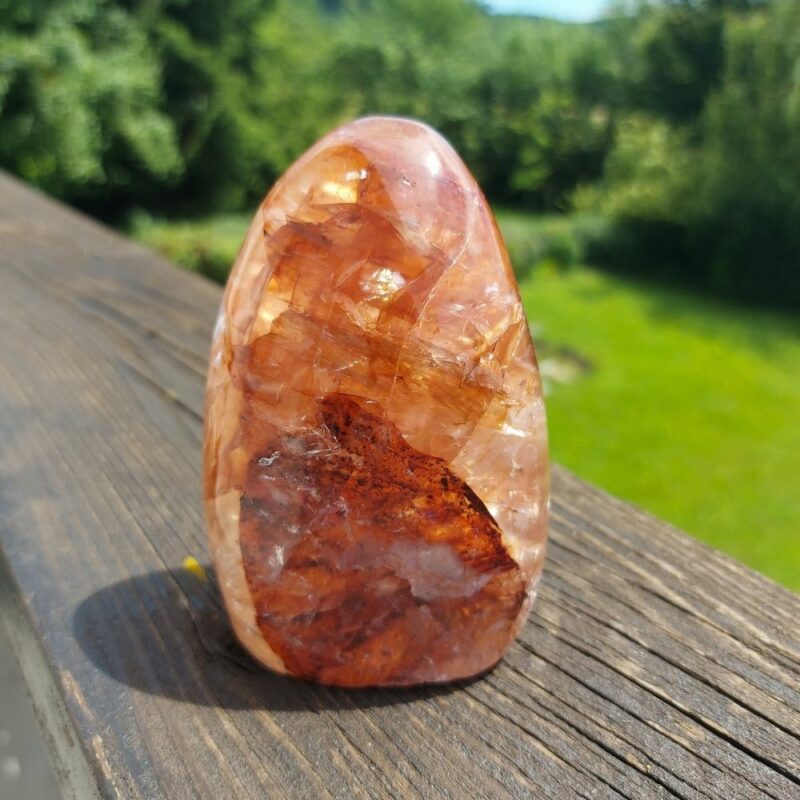 Seelenstein-Spezialstein-Hämatoid-Quarz-Freiform