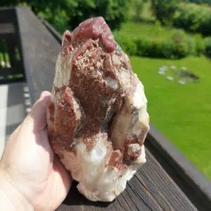 Seelenstein-Spezialstein-Haematoid-Quarz