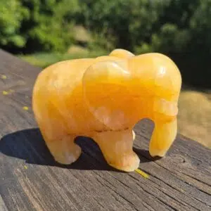 Seelenstein-Spezialstein-Jade-gelb-Elefant