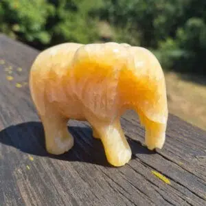 Seelenstein-Spezialstein-Jade-gelb-Elefant