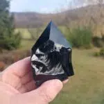 Seelenstein-Spezialstein-Obsidian-Rohstein-Spitze-halbpoliert
