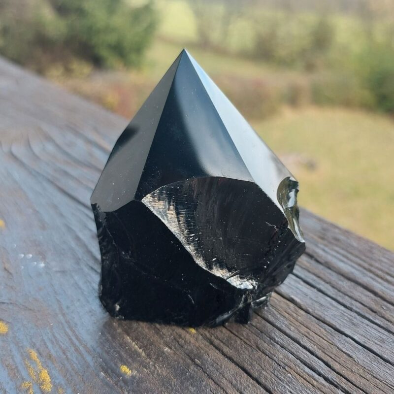 Seelenstein-Spezialstein-Obsidian-Rohstein-Spitze-halbpoliert