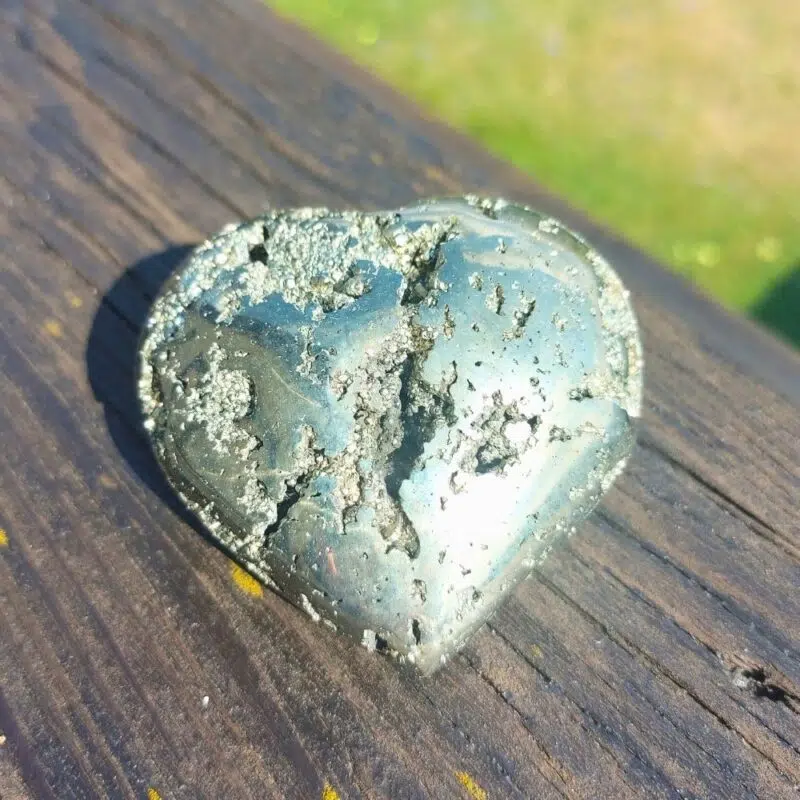 Seelenstein-Spezialstein-Pyrit-Herz