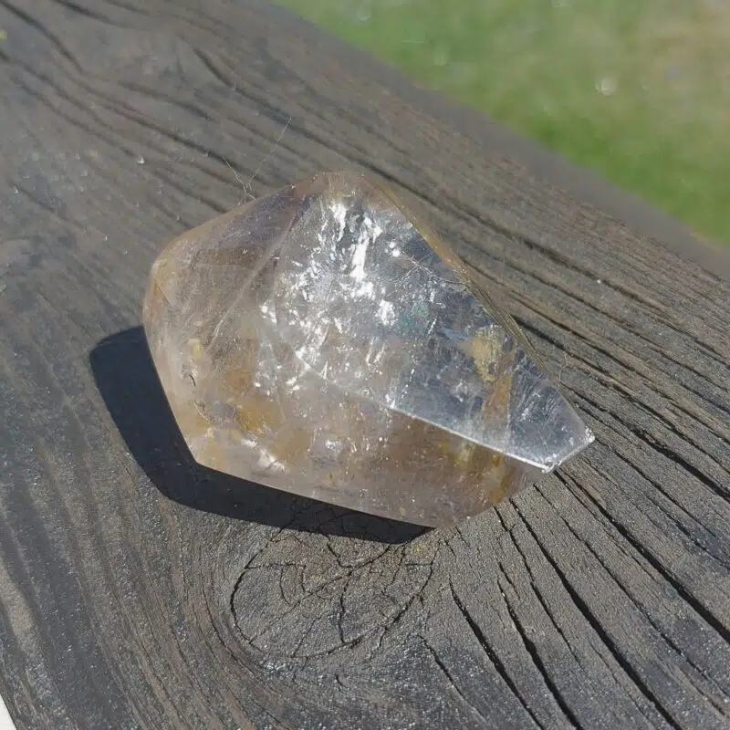 Seelenstein-Spezialstein-Rauchquarz-Rutil-Prisma