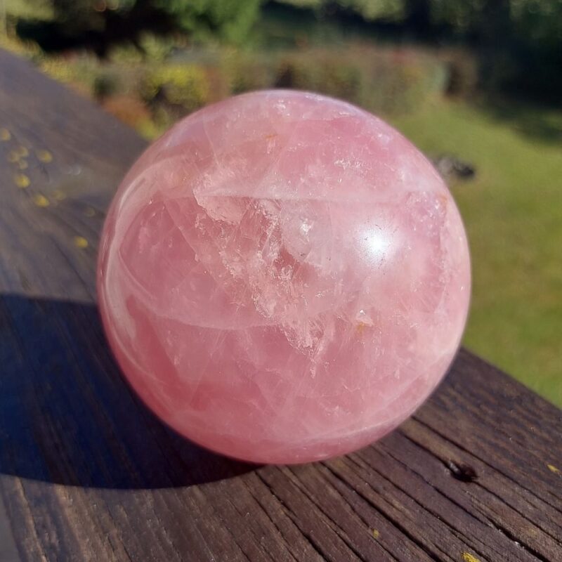 Seelenstein-Spezialstein-Rosenquarz-Kugel-11-1 Seelenstein-Spezialstein-Rosenquarz-Kugel