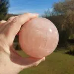 Seelenstein-Spezialstein-Rosenquarz-Kugel