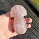 Seelenstein-Spezialstein-Rosenquarz-Pilz