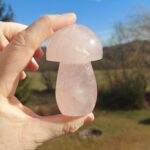 Seelenstein-Spezialstein-Rosenquarz-Pilz