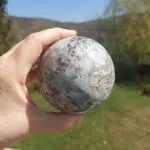 Seelenstein-Spezialstein-Rubellit-Kugel
