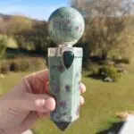 Seelenstein-Spezialstein-Rubin-Fuchsit-Stab
