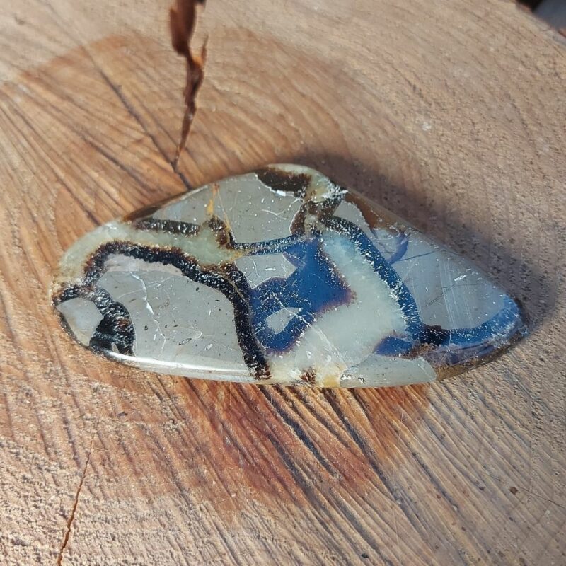 Seelenstein-Spezialstein-Septarie-Scheibe