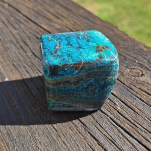 Shattuckit Freiform, Heilstein in Blau