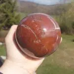 Seelenstein-Spezialstein-Versteinertes-Holz-Kugel