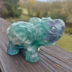Seelenstein-Spezialsteine-Elefant-Fluorit