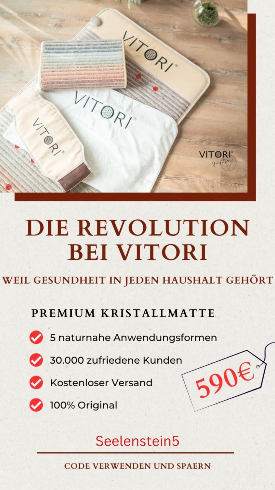 Vitori-Kristallmatte-Angebot-Code